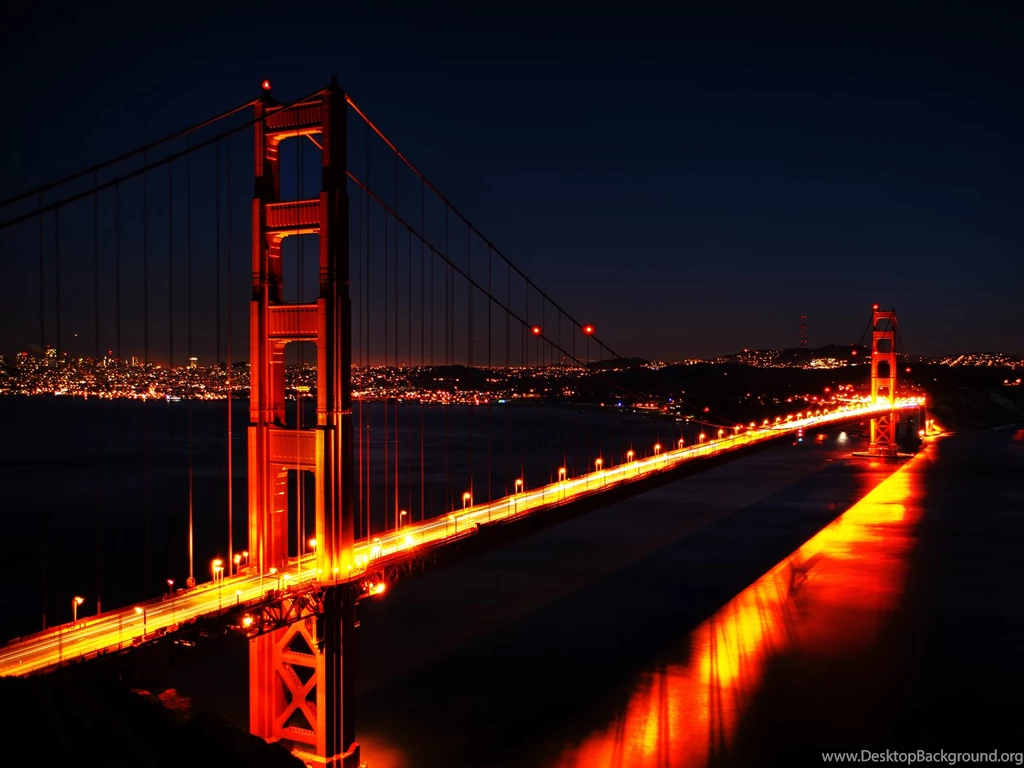 Golden Gate Bridge At Night Wallpapers