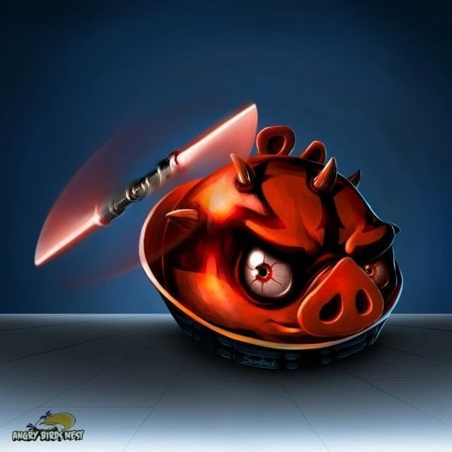 Angry Birds Star Wars Darth Maul Wallpapers Set For Mobile, Tablet ...