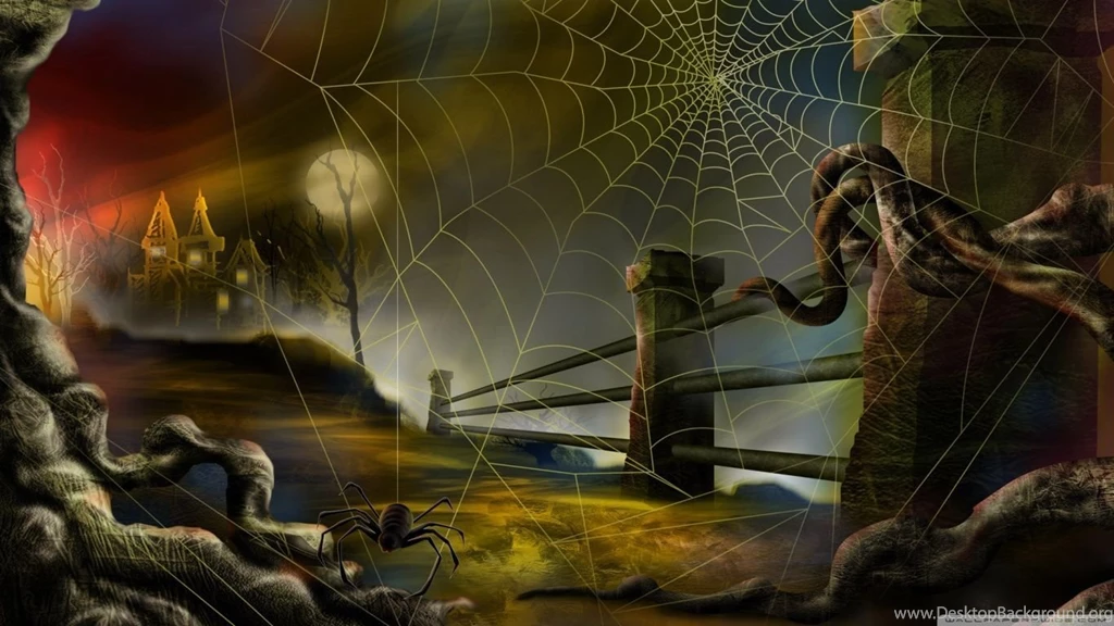 Spider Web Hallowmas Halloween HD Desktop Wallpapers : Widescreen ...