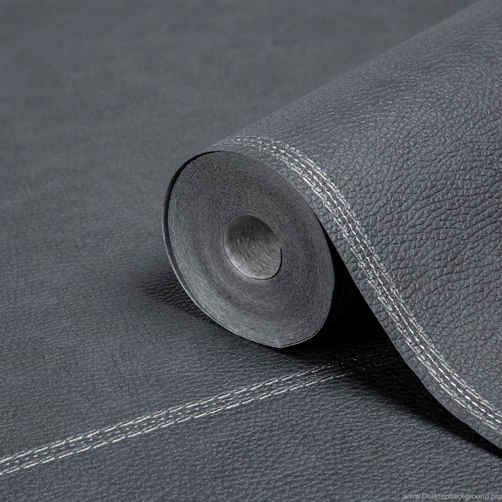 Impala Panels Black Leather Effect Vinyl Wallpapers