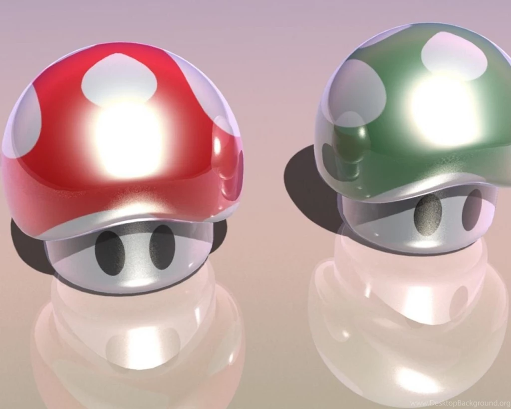 Mushroom Mario 3d Graphic Art HD Wallpapers Wallpapers (