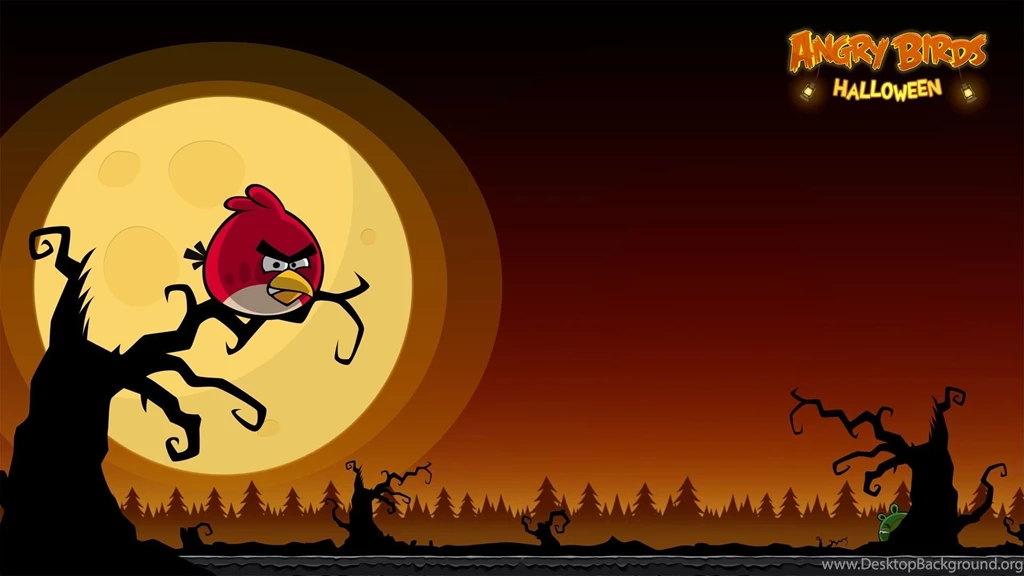 Angry Birds Halloween iPhone & Desktop Backgrounds