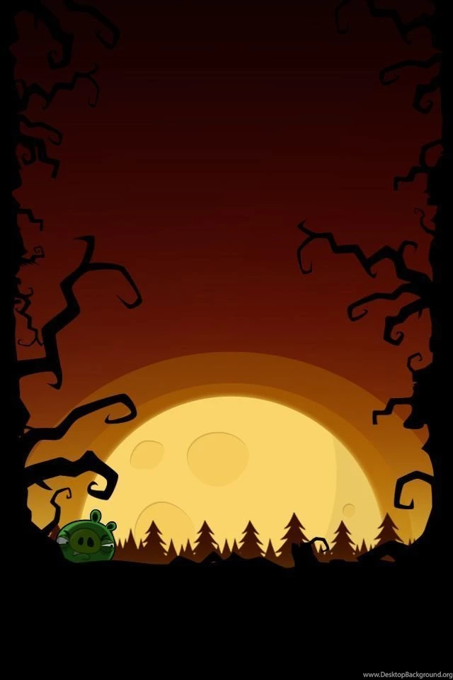 Angry Birds Halloween iPhone & Desktop Backgrounds