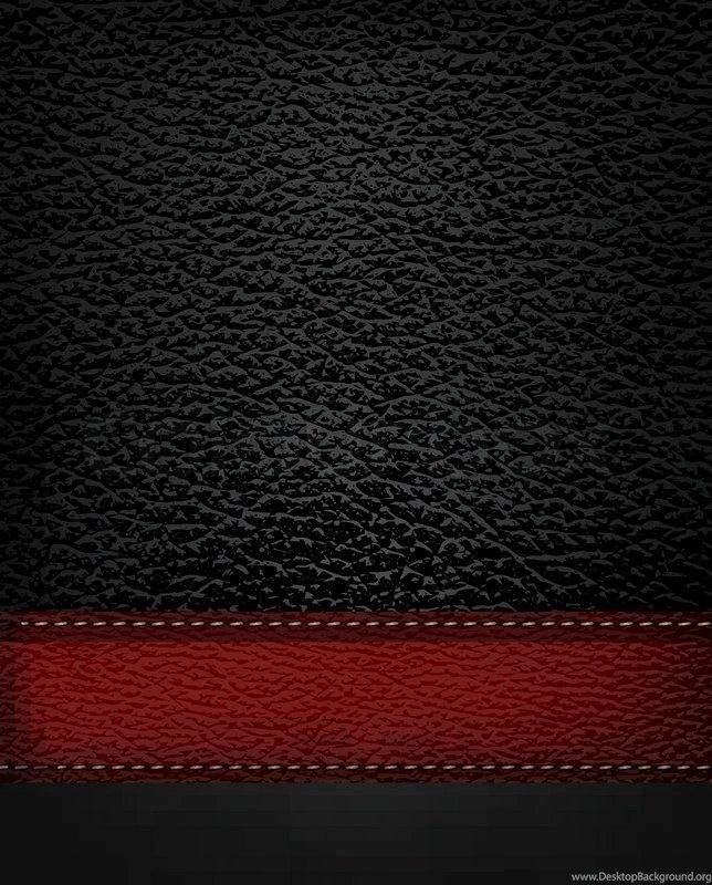 Black Leather Backgrounds With Red Leather Strip. Vector ...