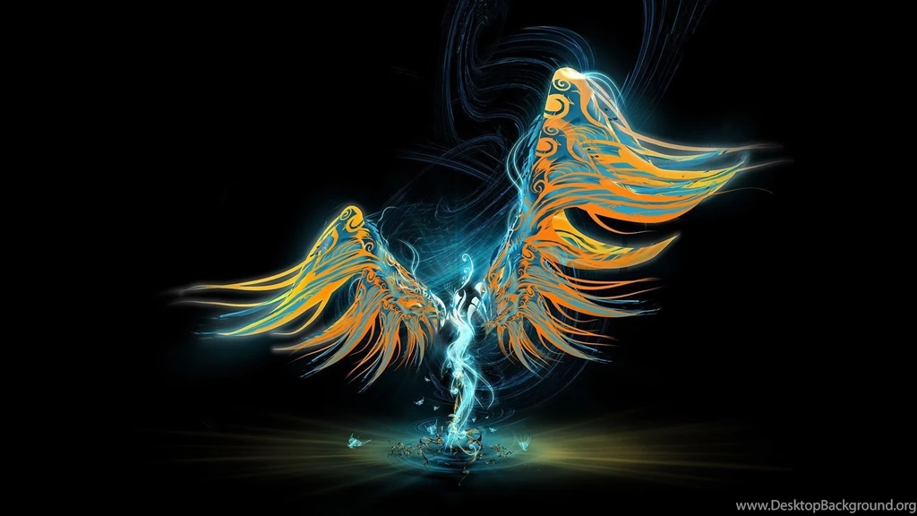 Download Wallpapers 1920x1080 Angel, Wings, Light, Pattern Full HD ...