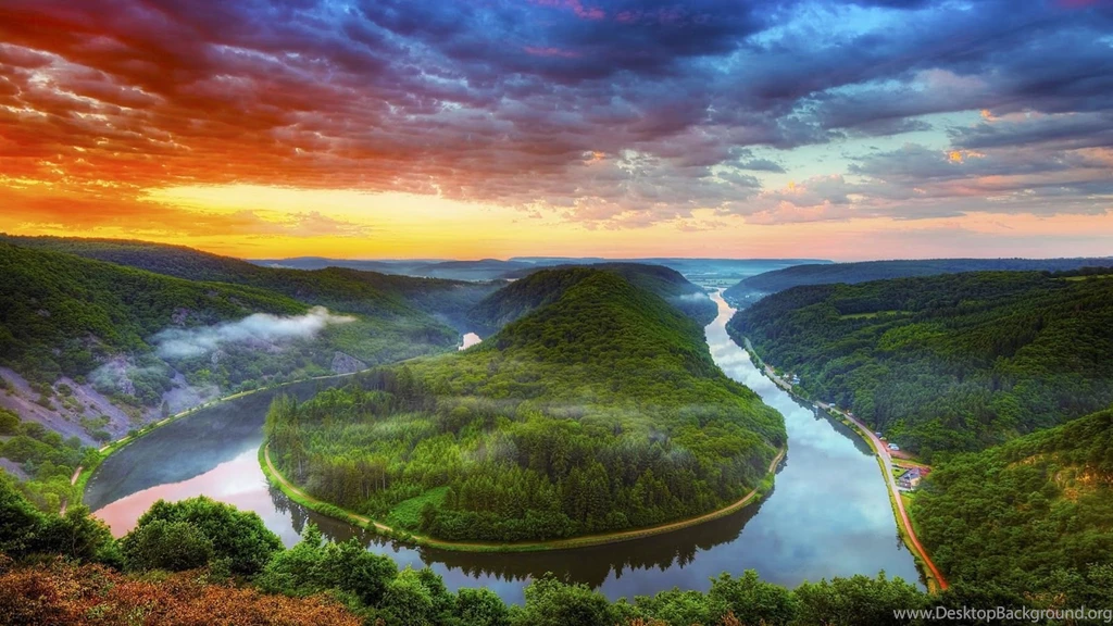 Saar River Near Saarlouis Full HD Nature Backgrounds Wallpapers For ...