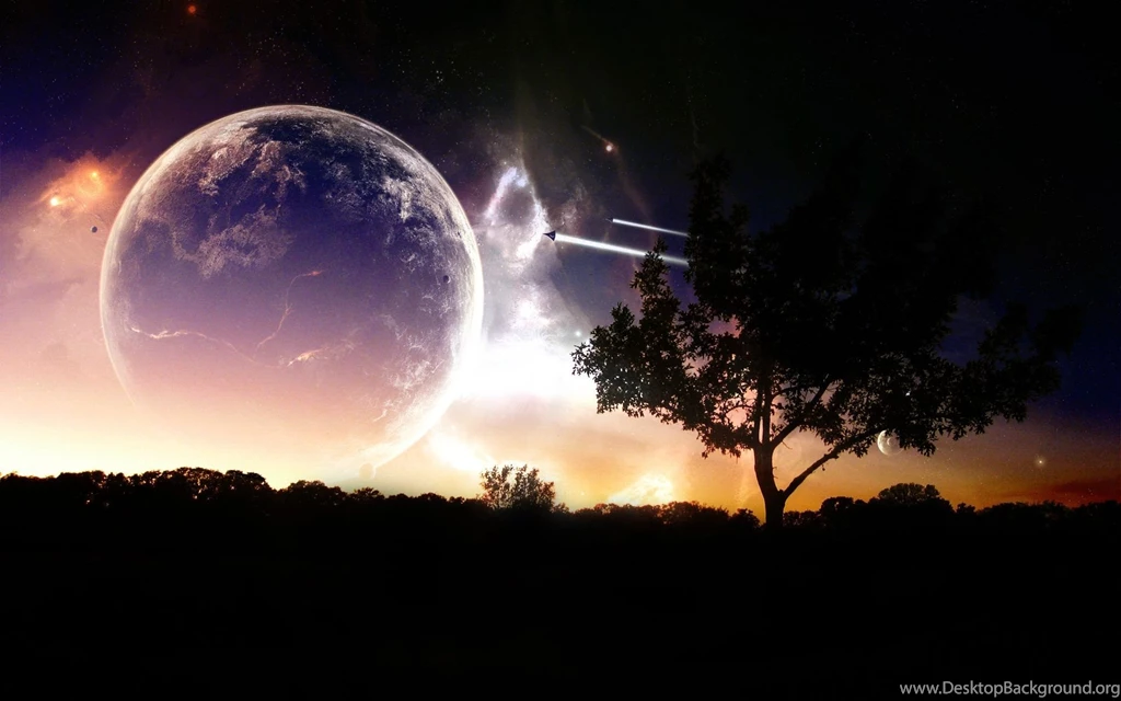 Background, Space, Stars, Moon, Cliff, Planets, Scifi, Desktop ...