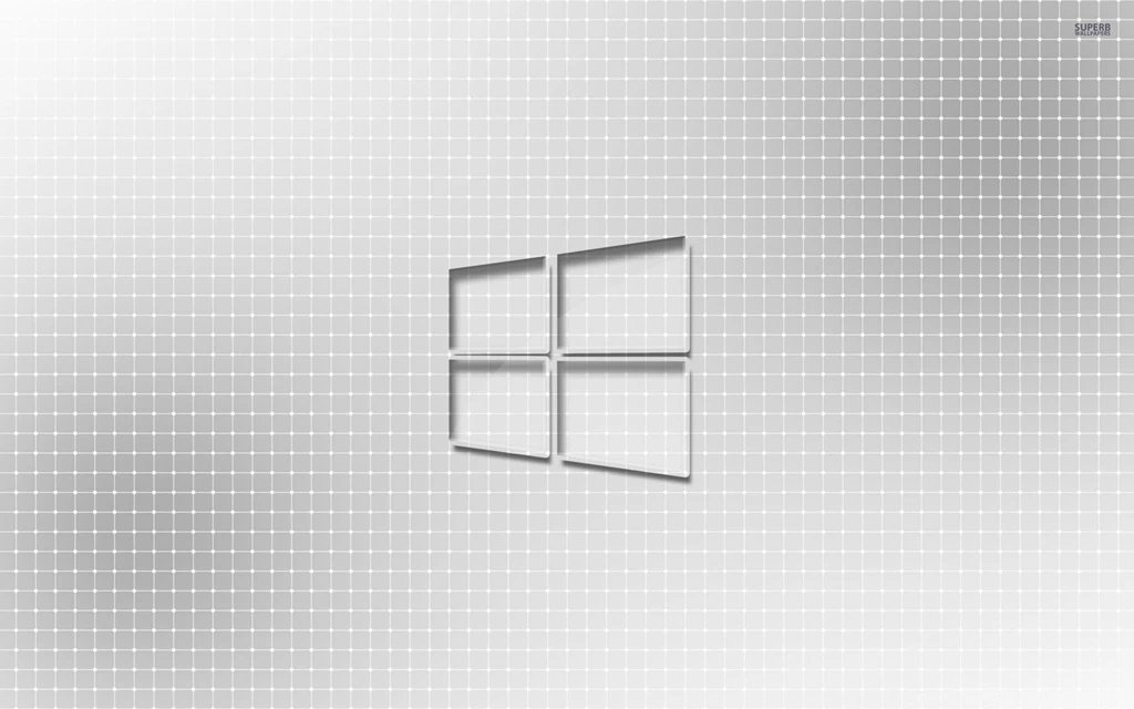 Glass Windows 10 On A Light Grid Wallpapers   Computer Wallpapers ...