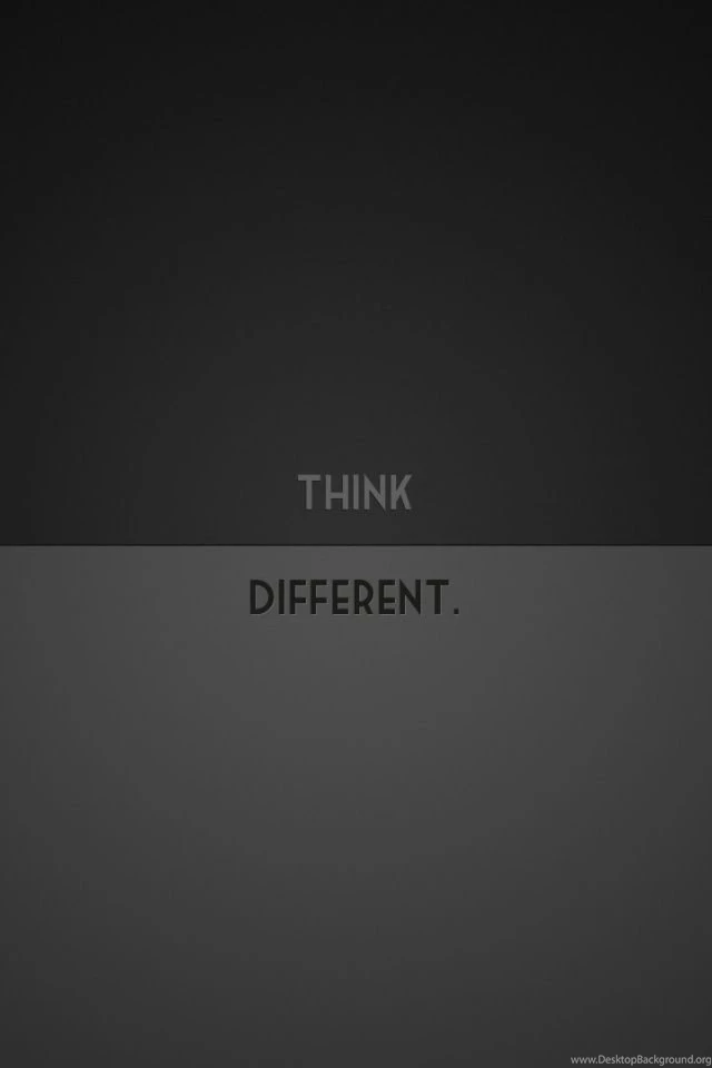 640x960 Minimalistic Think Different Iphone 4 Wallpapers