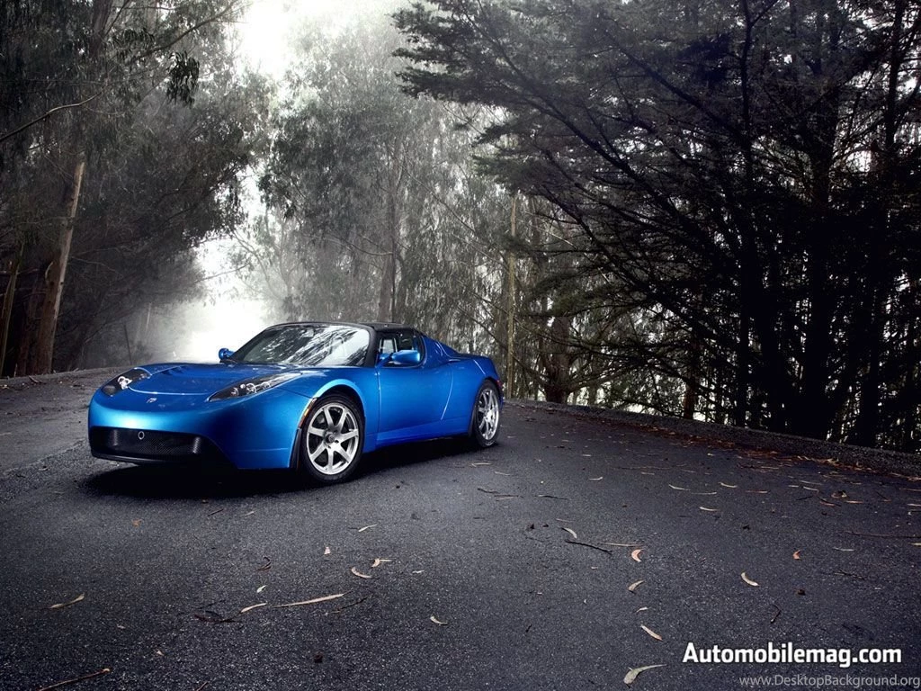 Tesla roadster wallpaper image