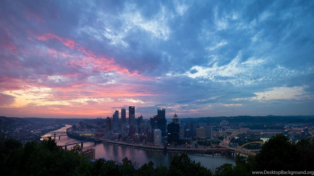 Pittsburgh Purple Night Sky Wallpapers 28648