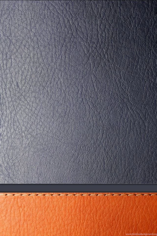 iPhone Wallpapers + Backgrounds, Black, Orange, Leather, iPhone 4