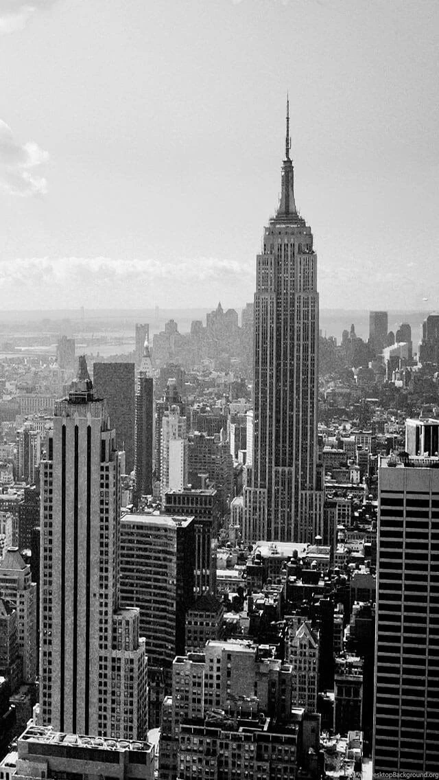City Black And White iPhone 5 Backgrounds