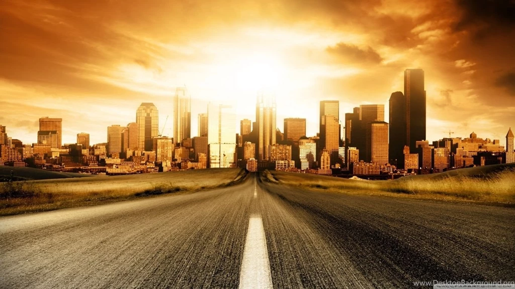 Road To City HD Desktop Wallpapers : High Definition : Fullscreen ...