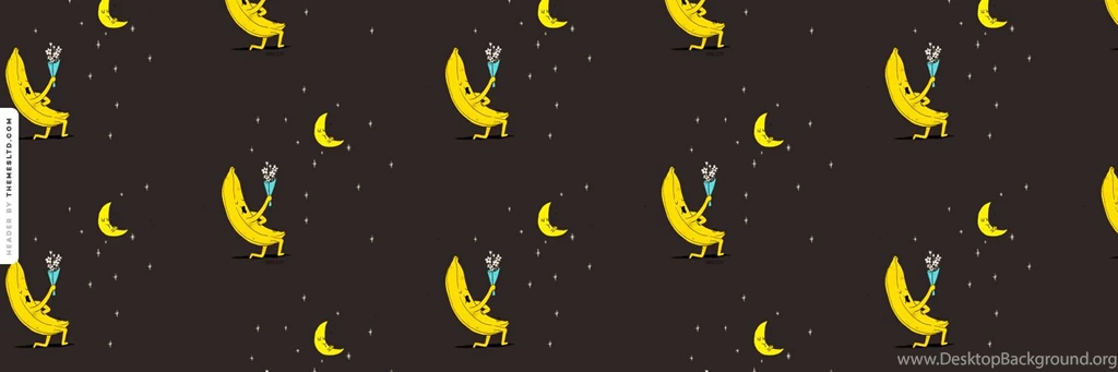 Banana Loves The Moon Ask.fm Backgrounds   Food Wallpapers