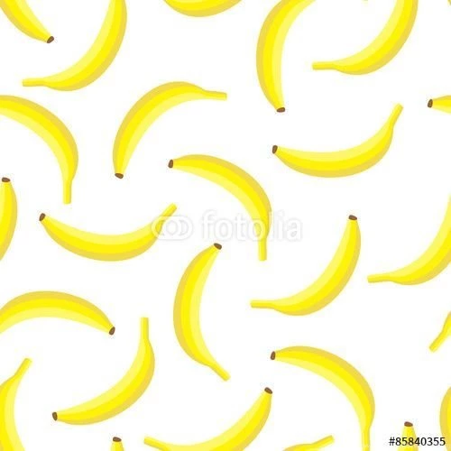 Seamless Backgrounds With Yellow Bananas. Cute Vector Banana ...