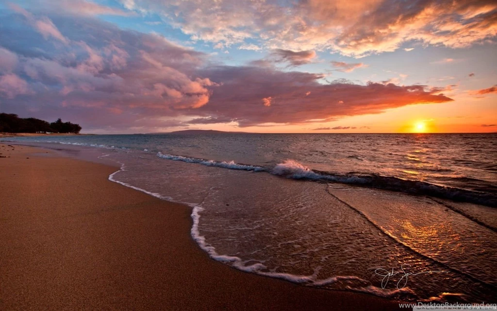 Beach   Sunset HD Desktop Wallpapers : High Definition : Fullscreen ...