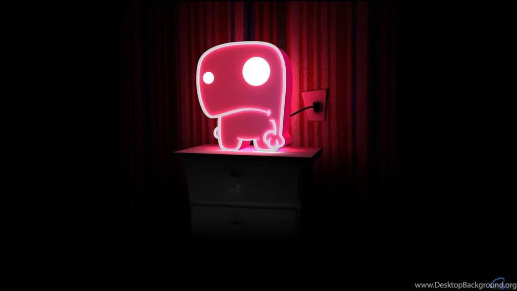 Download Wallpapers Pink Neon Monster (1920 X 1080 HDTV 1080p ...