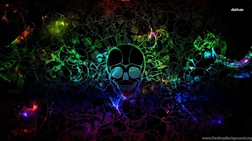 Neon Skulls Wallpapers Digital Art Wallpapers