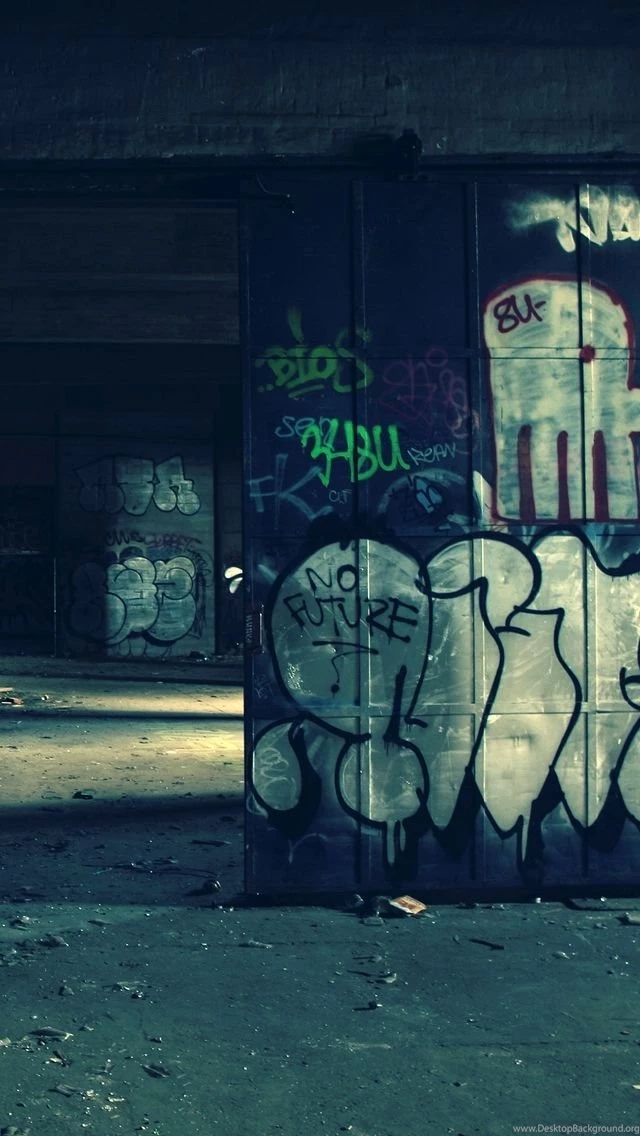 Warehouse Graffiti iPhone 5 Wallpapers (640x1136)