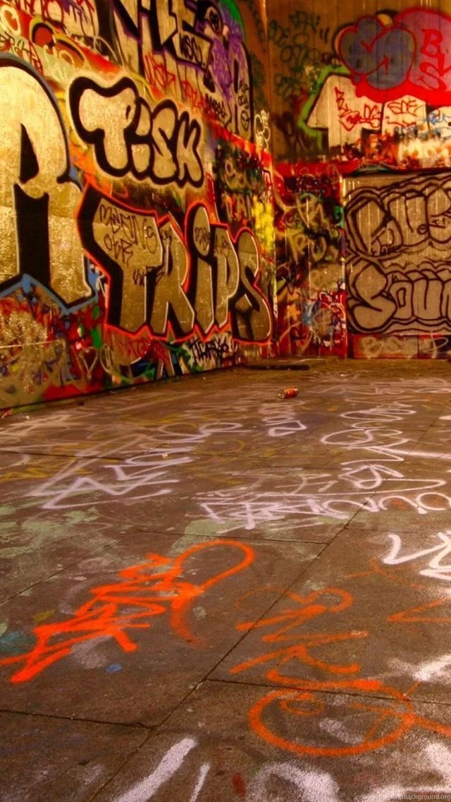 Wood Graffiti iPhone 5s Wallpapers Download
