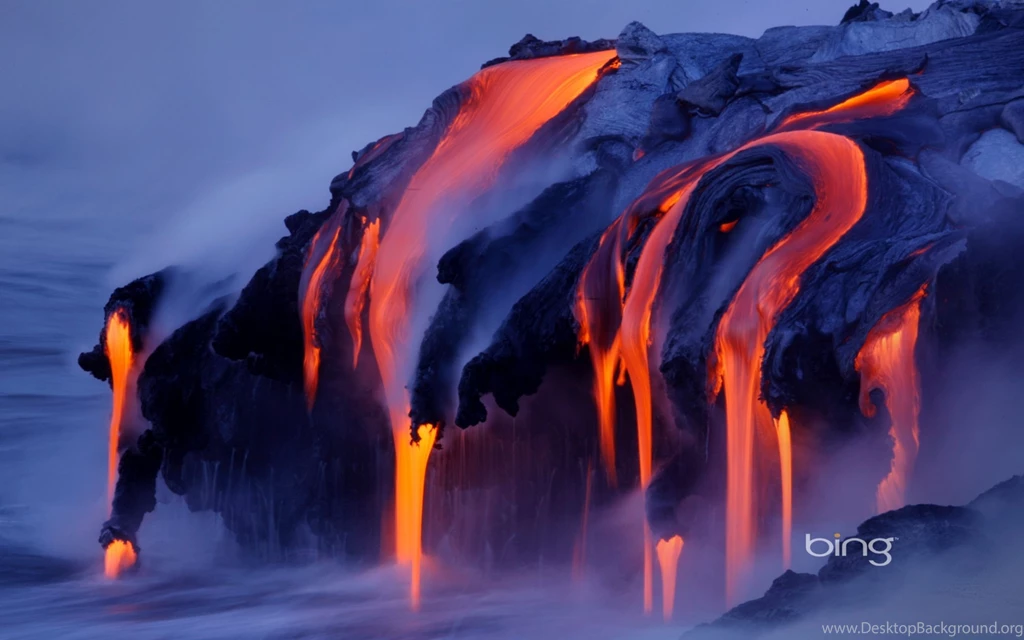 Download Wallpapers 2560x1600 Streams, Steam, Lava, Volcano ...