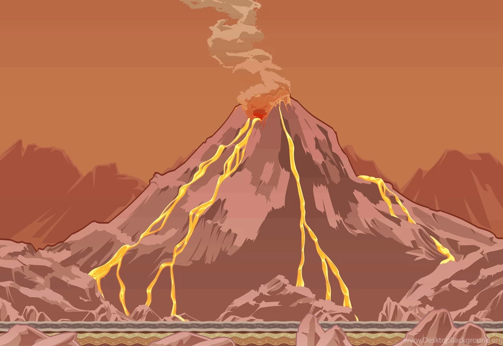 Animated Volcano Backgrounds (1) By Agifarclor On DeviantArt