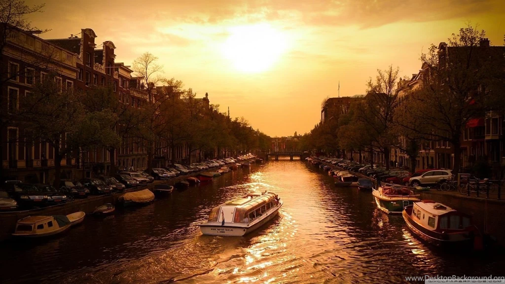 Canal Cruiser, Amsterdam HD Desktop Wallpapers : Widescreen : High ...