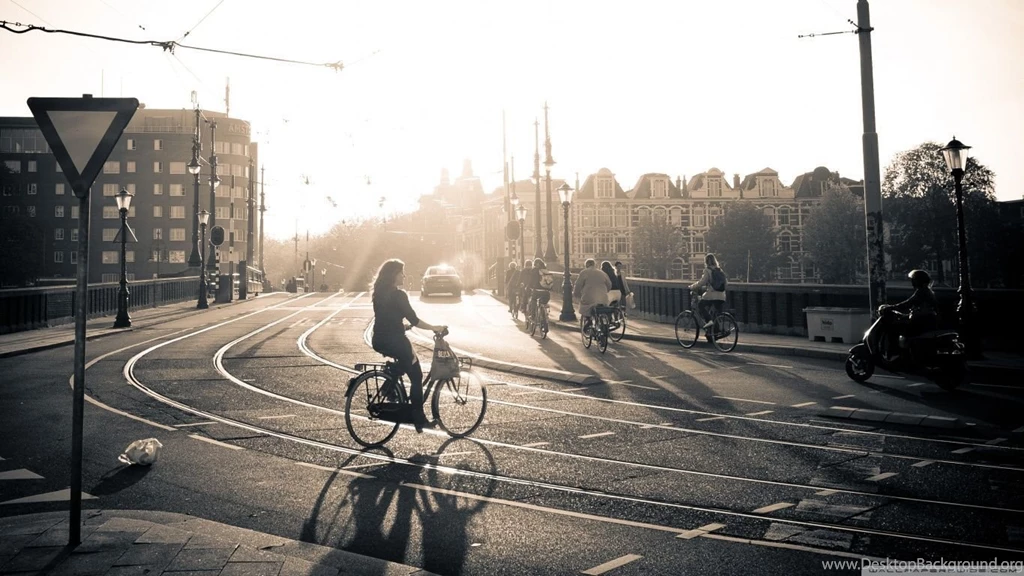Sunset In Amsterdam HD Desktop Wallpapers : Widescreen : High ...