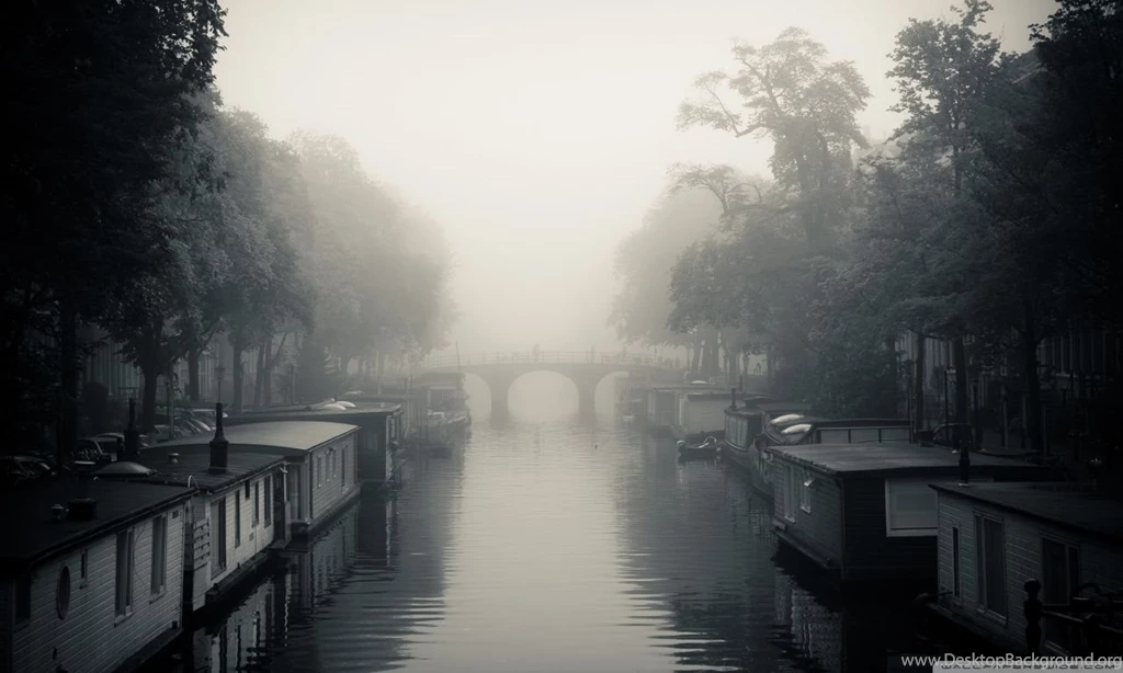 Misty Amsterdam Autumn HD Desktop Wallpapers : Widescreen : High ...