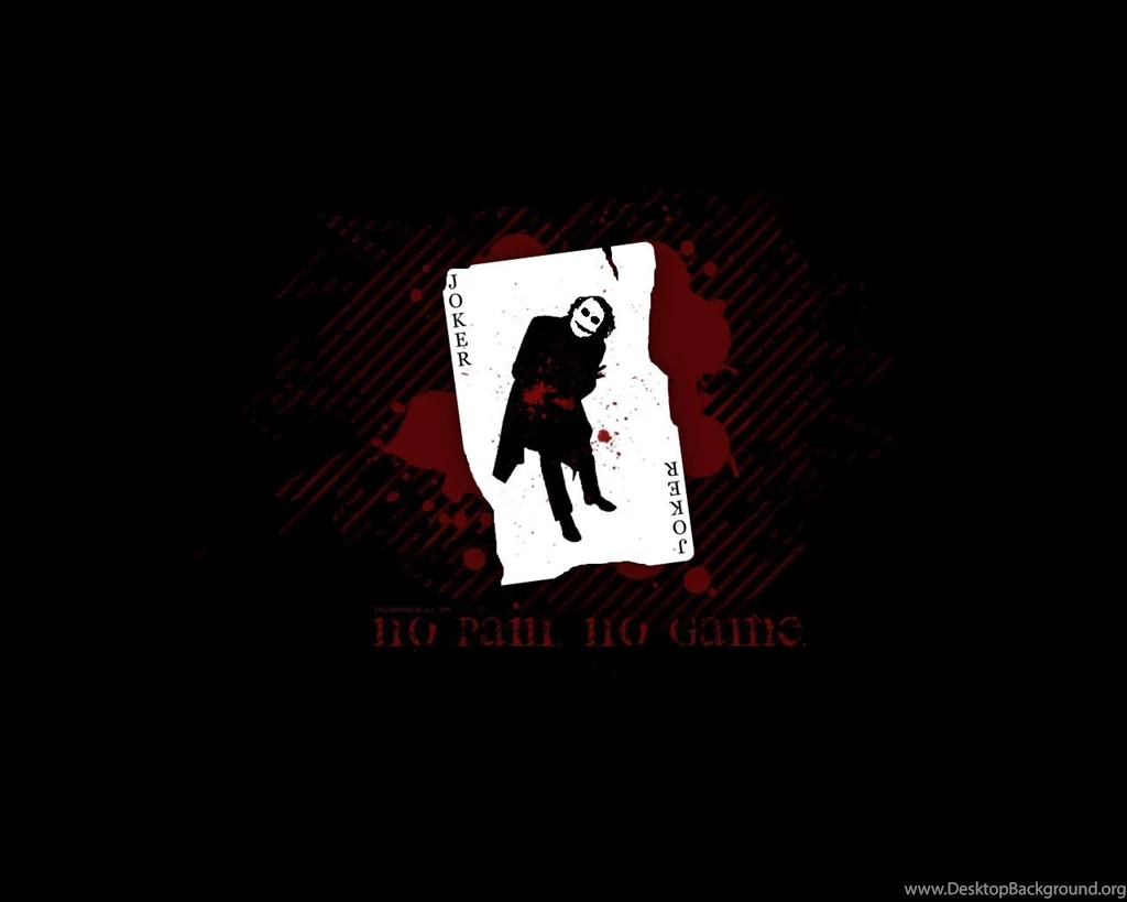 Joker Card No Pain, No Game The Joker Wallpapers (8627593) Fanpop