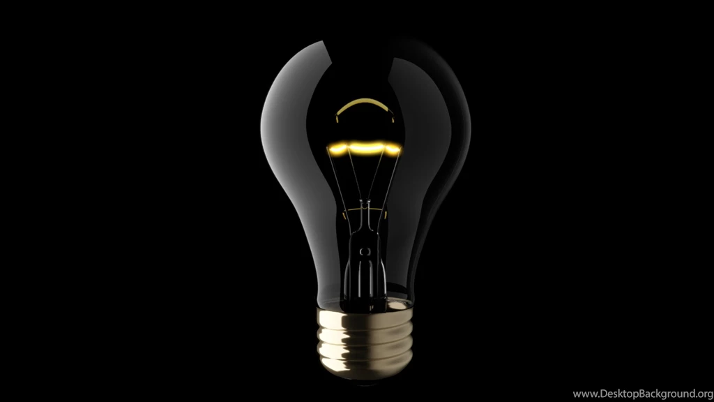 HDscreen: Minimalistic Light Bulbs Objects Black Backgrounds Cg ...