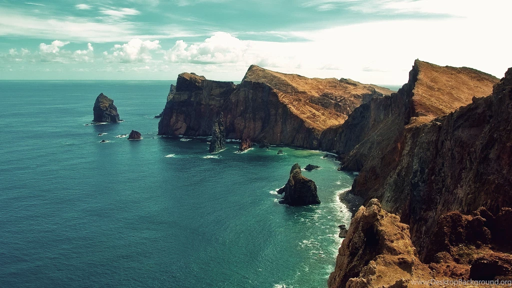 Download Wallpapers 3840x2160 Landscape, Sea, Beach, Rocks, Clouds ...