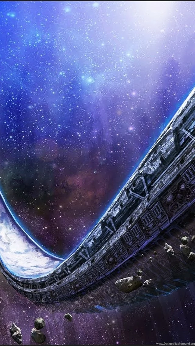 Alien Halo In Space iPhone 5 Wallpapers