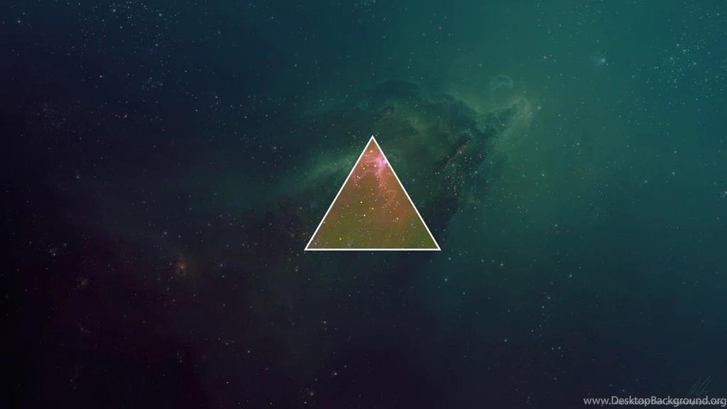 Download 1366x768 Space Triangle Wallpapers