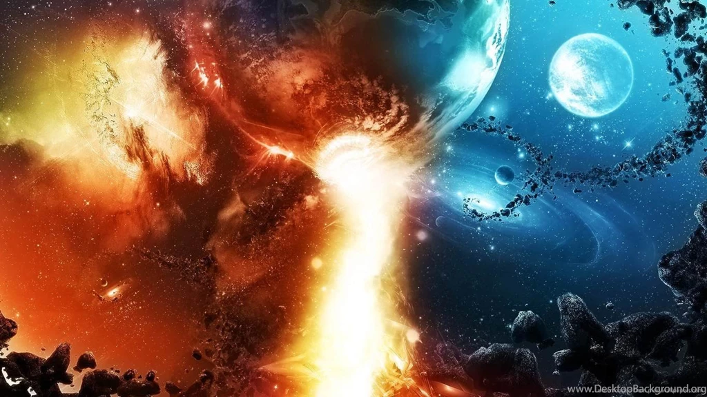 Download 1366x768 Space Fire Wallpapers