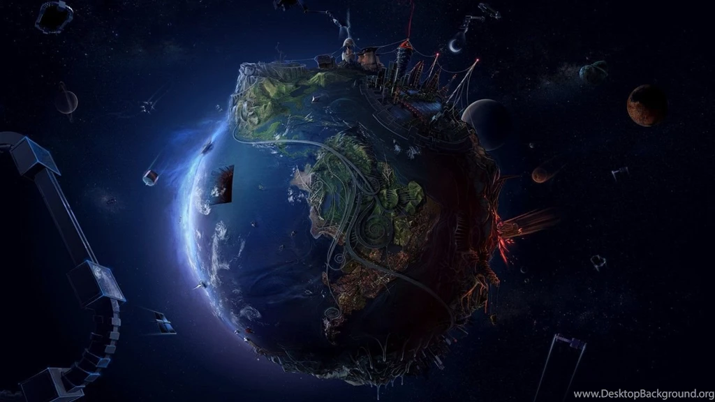 Earth From Space 1366x768