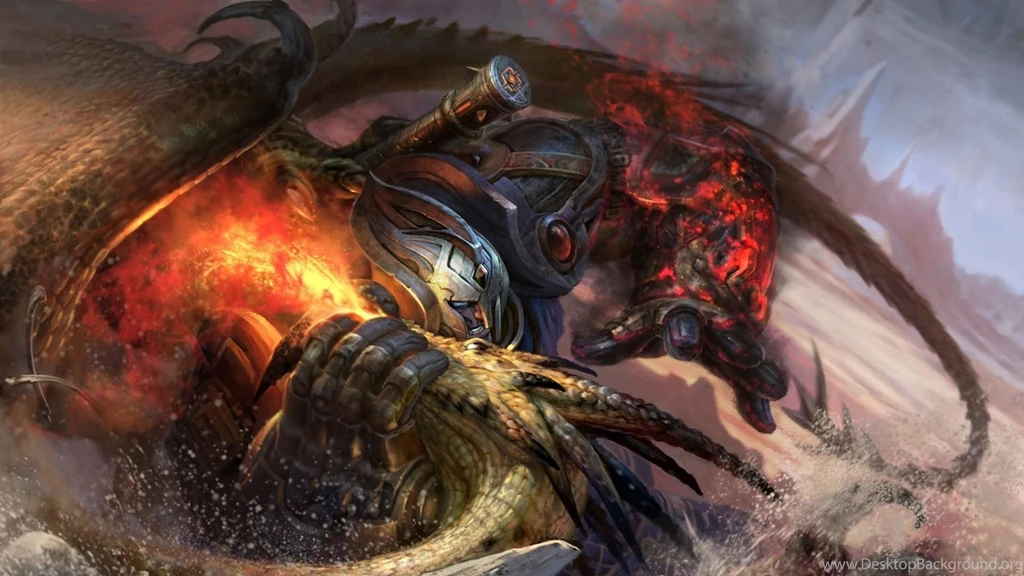 Download Wallpapers 1920x1080 Robot, Dragon, Battle, Capture, Fire ...
