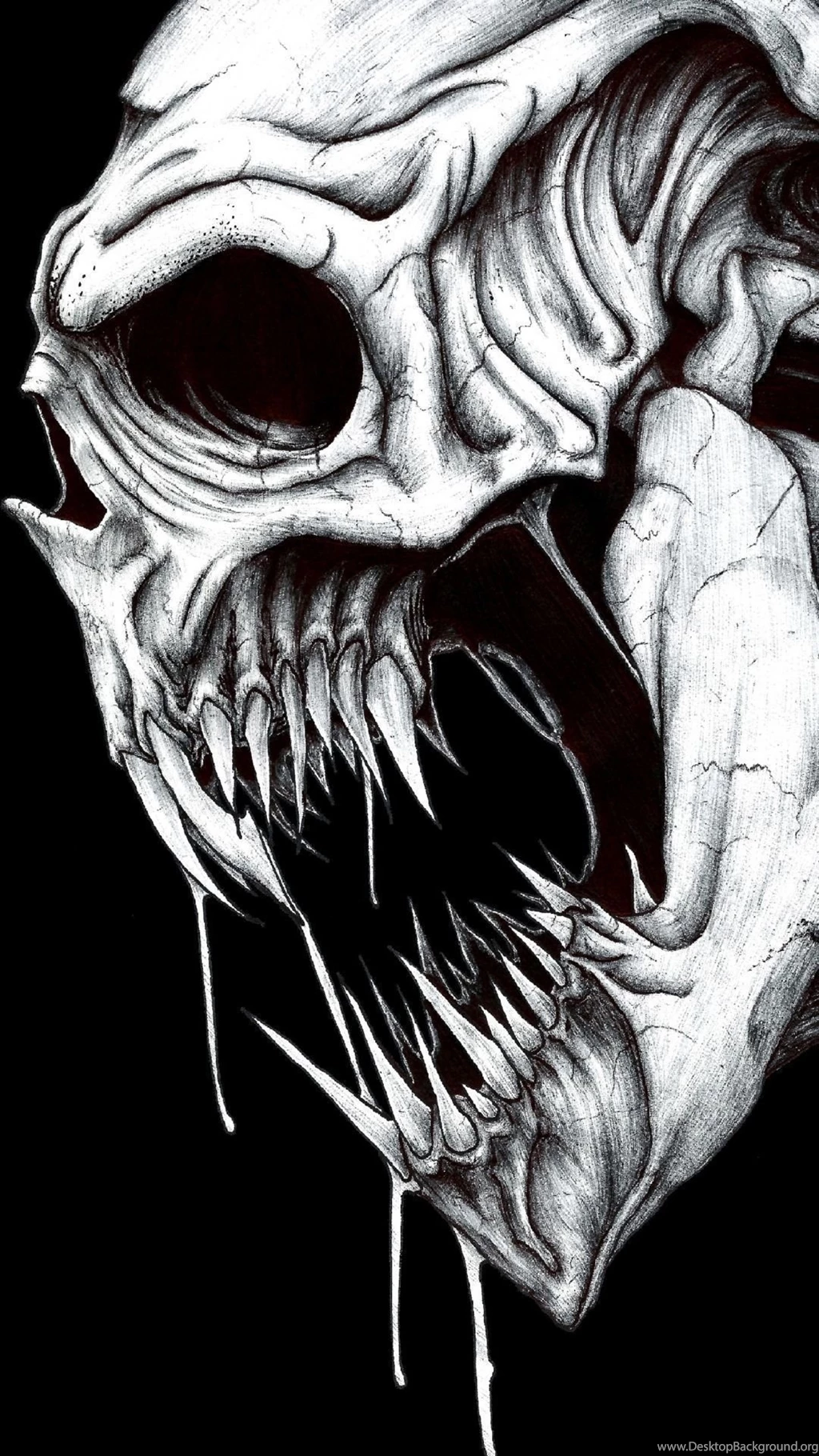 iPhone 6S Plus Dark/Skull Wallpapers ID: 91001