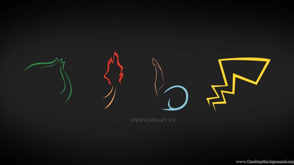 Download 1366x768 Pokemon XV Anniversary Wallpapers