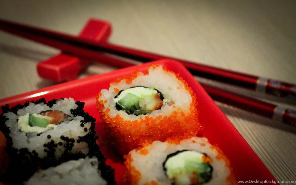 Types Of Sushi Rolls Wallpaper.