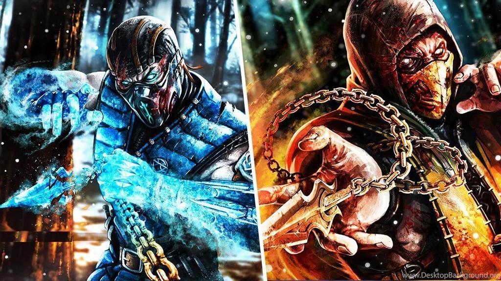 Mortal Kombat Artwork: Sub Zero & Scorpion   1280x720   HD 16/9 ...
