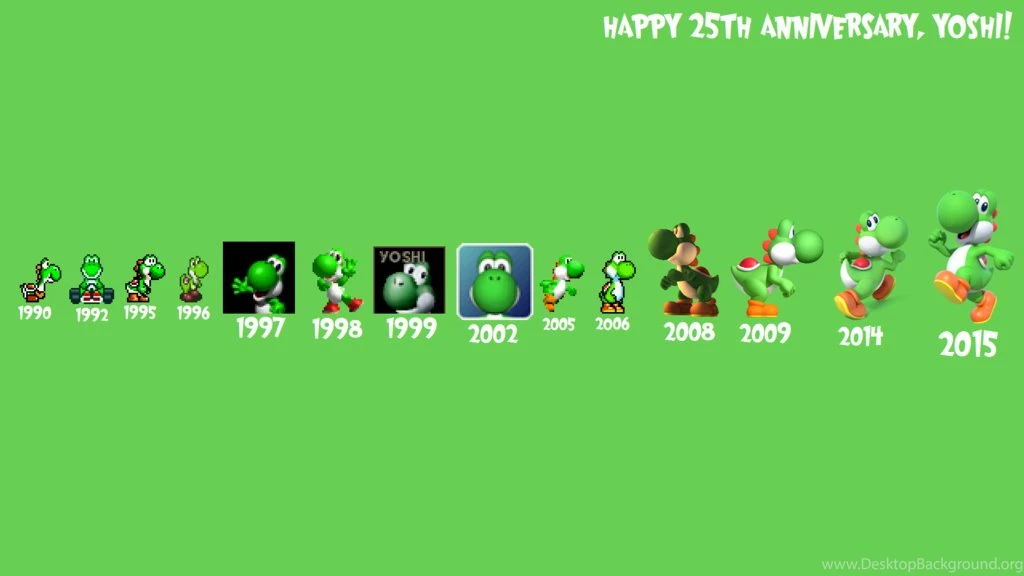Yoshi's 25th Anniversary Wallpapers By TheWolfBunny On DeviantArt