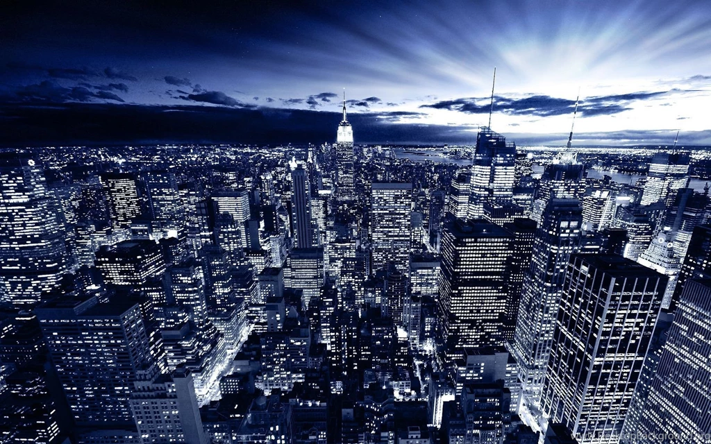 New York In Blue Wallpapers