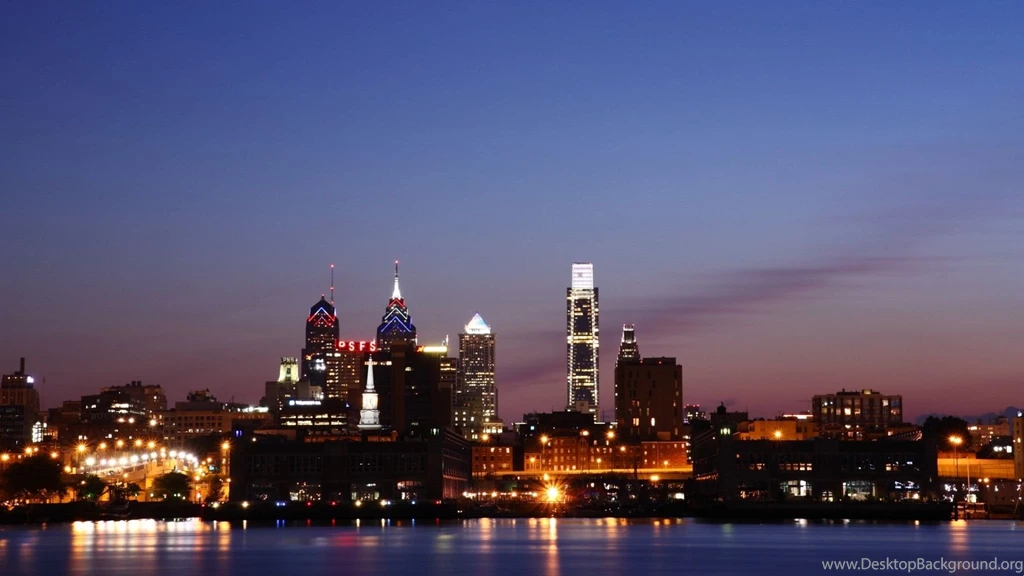 Download Wallpapers 2048x1152 Philadelphia, Sea, City, City Lights ...