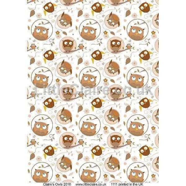 Digi Download Brown Owl Backgrounds Paper