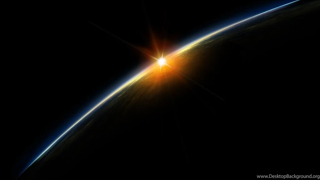 1280x720 Sunrise In Space Desktop PC And Mac Wallpapers