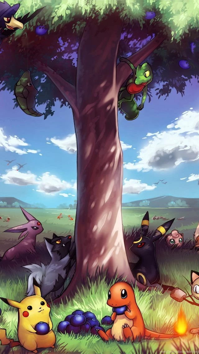 Pokemon Tree iPhone 5 Wallpapers (640x1136)