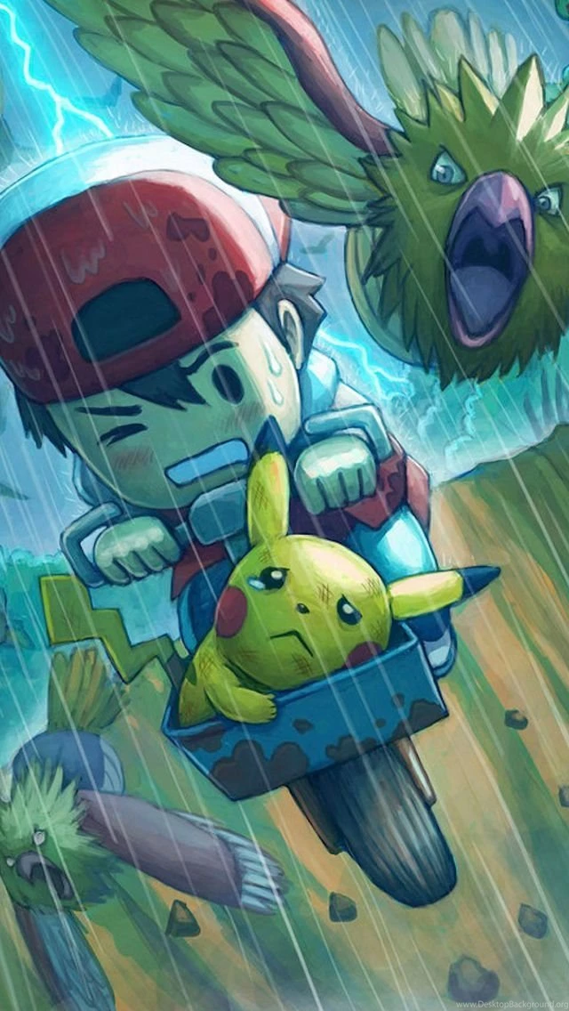 Pokemon Chase iPhone 5 Wallpapers (640x1136)