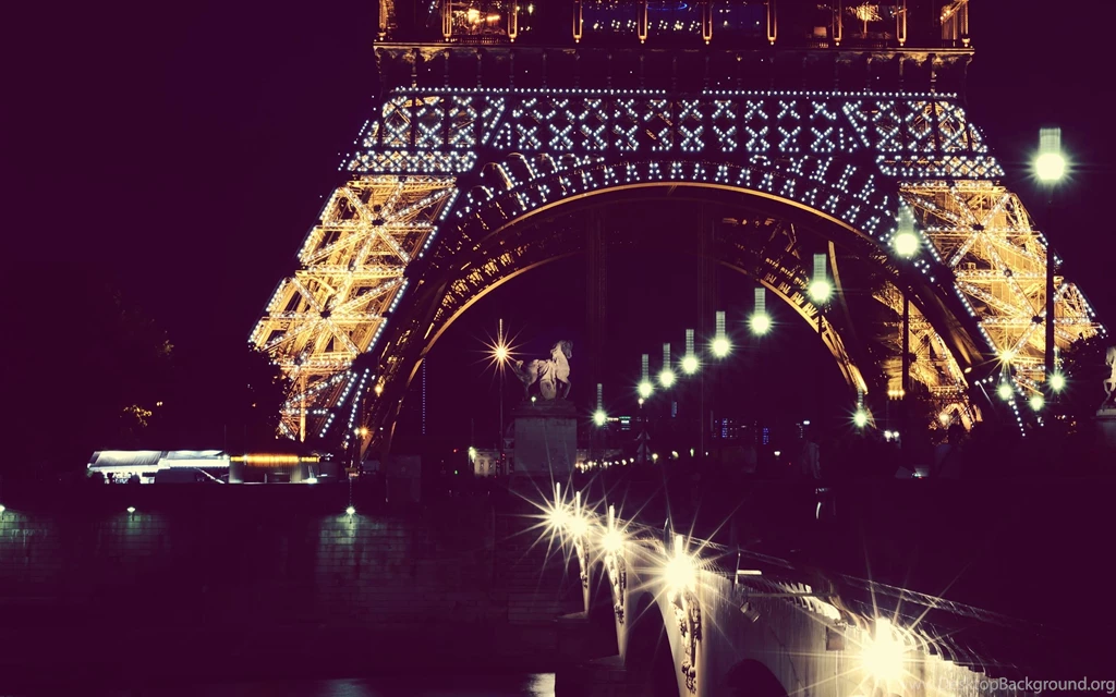 Eiffel Tower Paris Lights Night Wallpapers